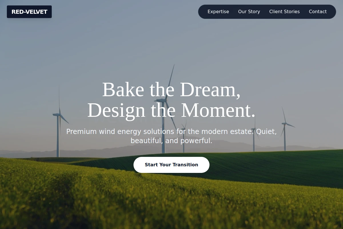 Red-Velvet Wind Turbine