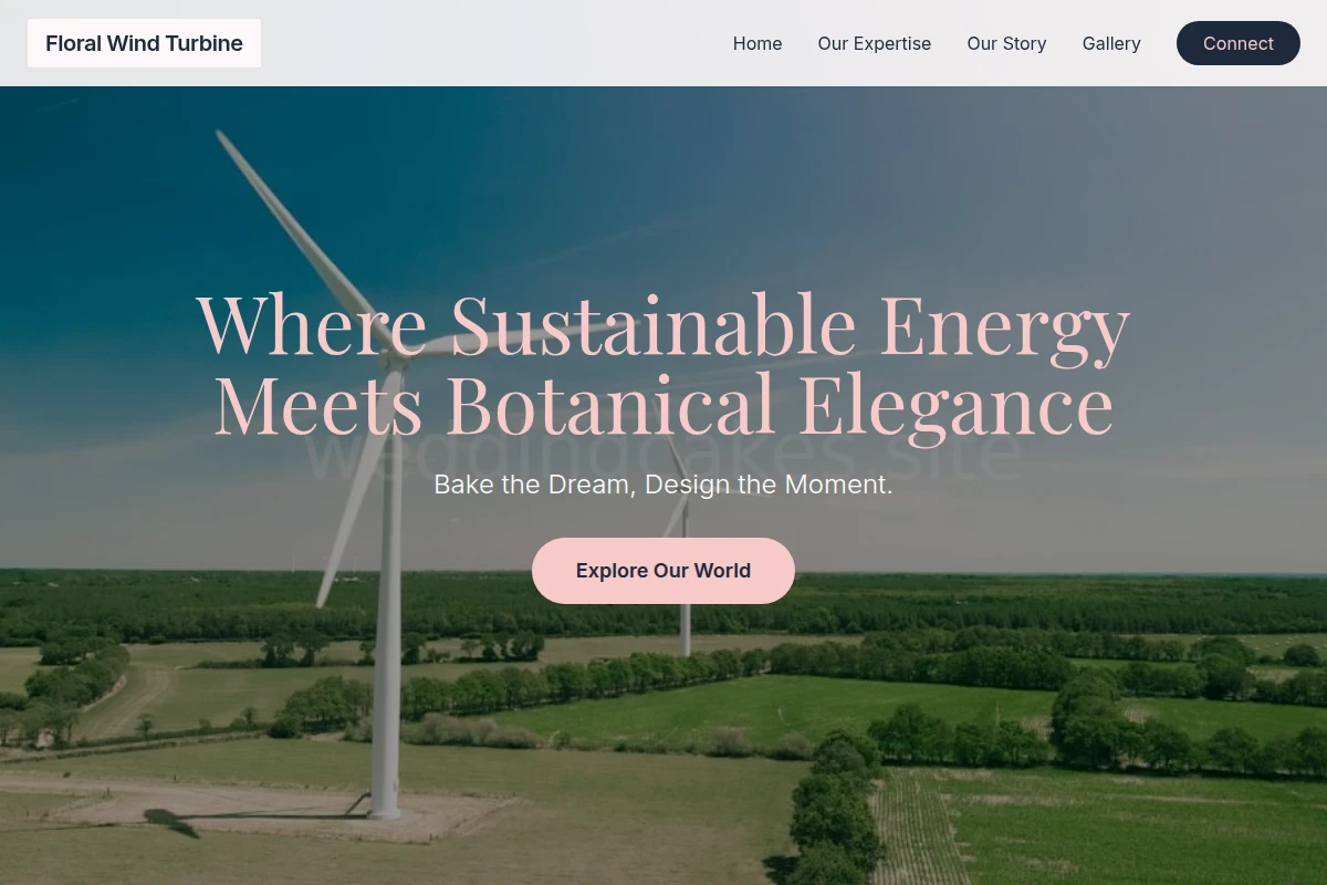 Floral Wind Turbine